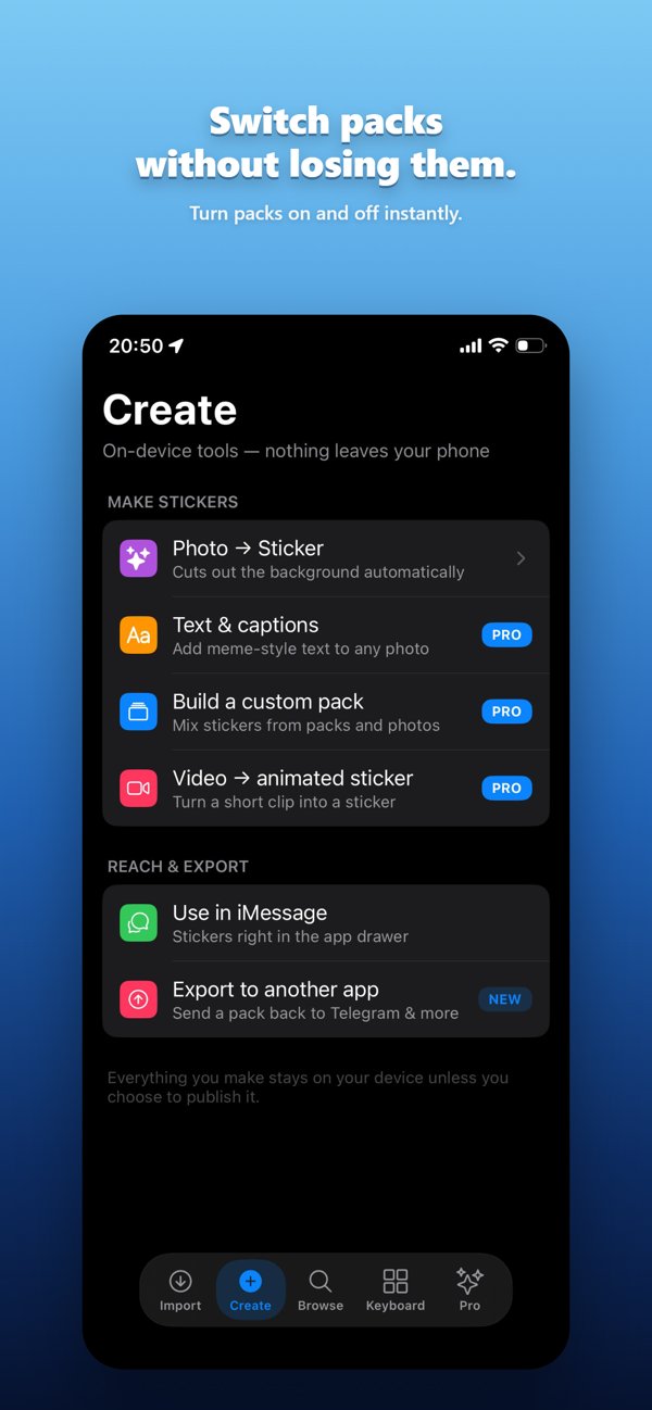 Create your own stickers